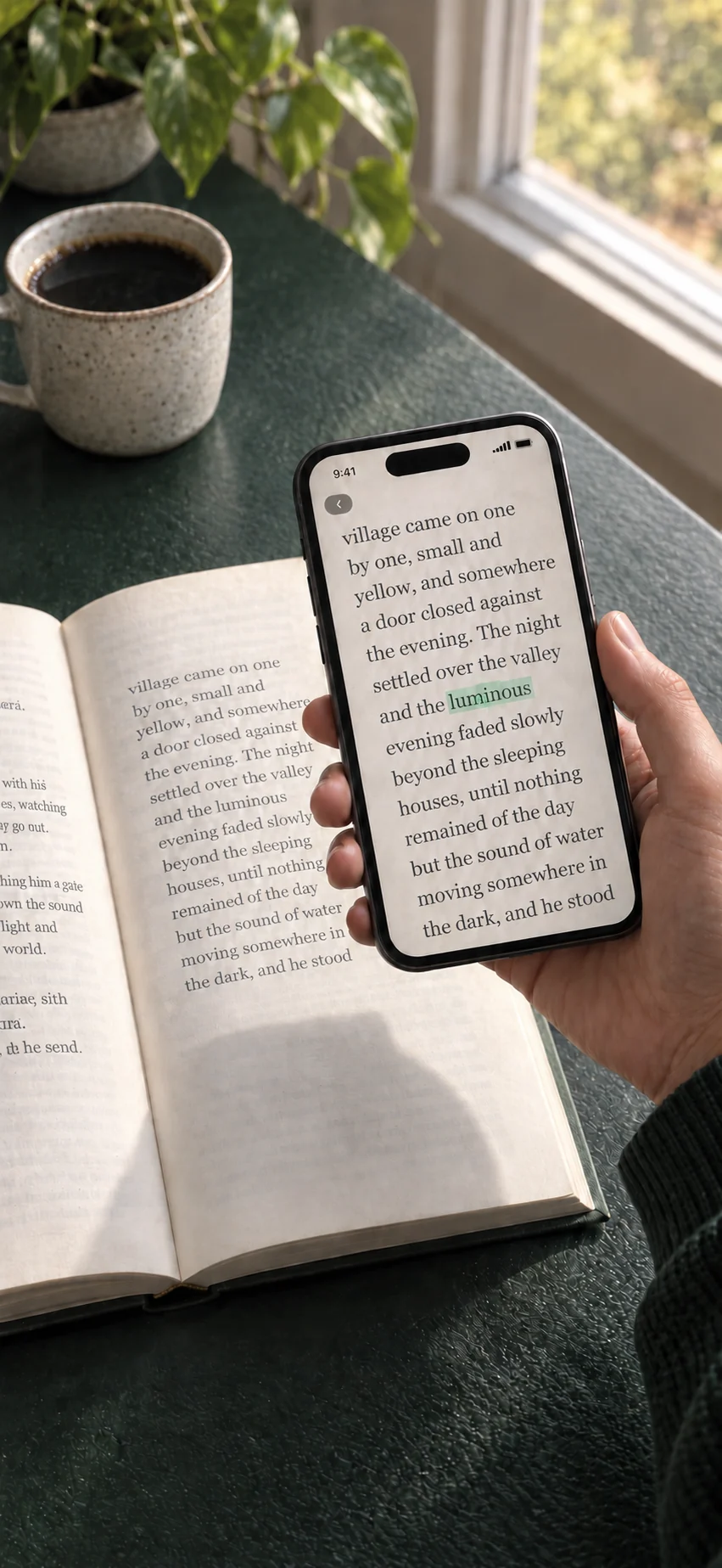 The dictionary, right there on the page.